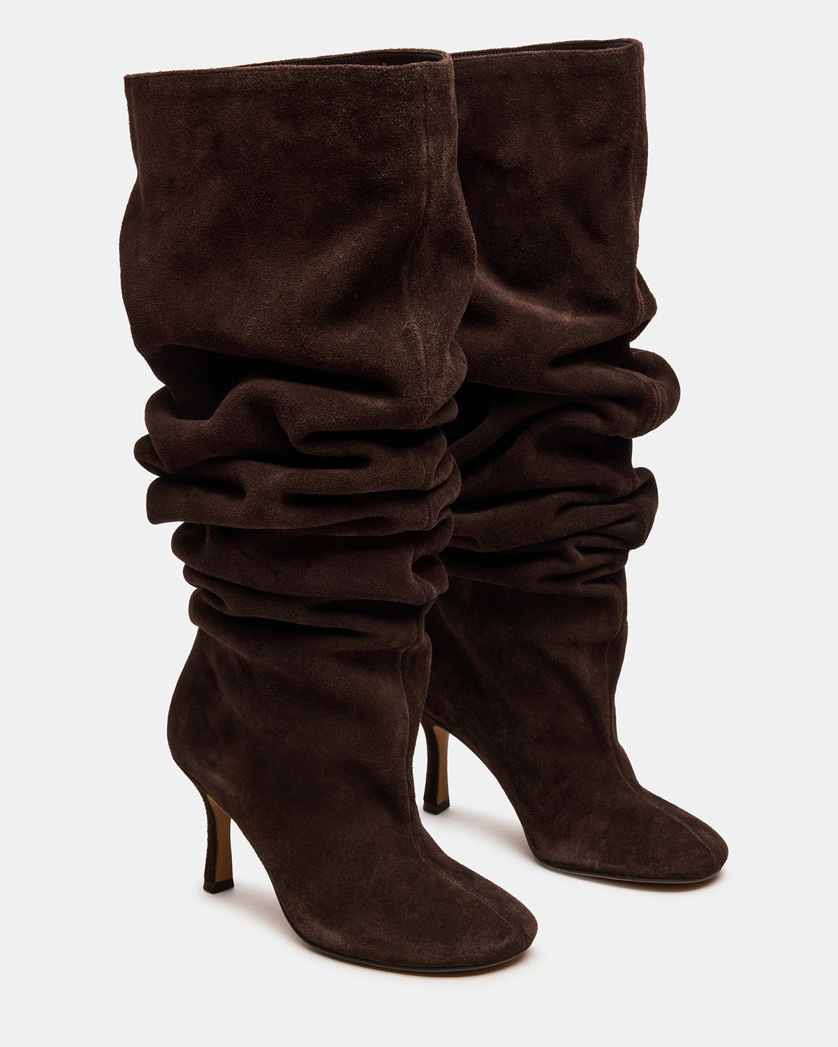 ALLISON Brown Suede Over-The-Knee Heeled Women's Boot Steve Madden BROWN SUEDE