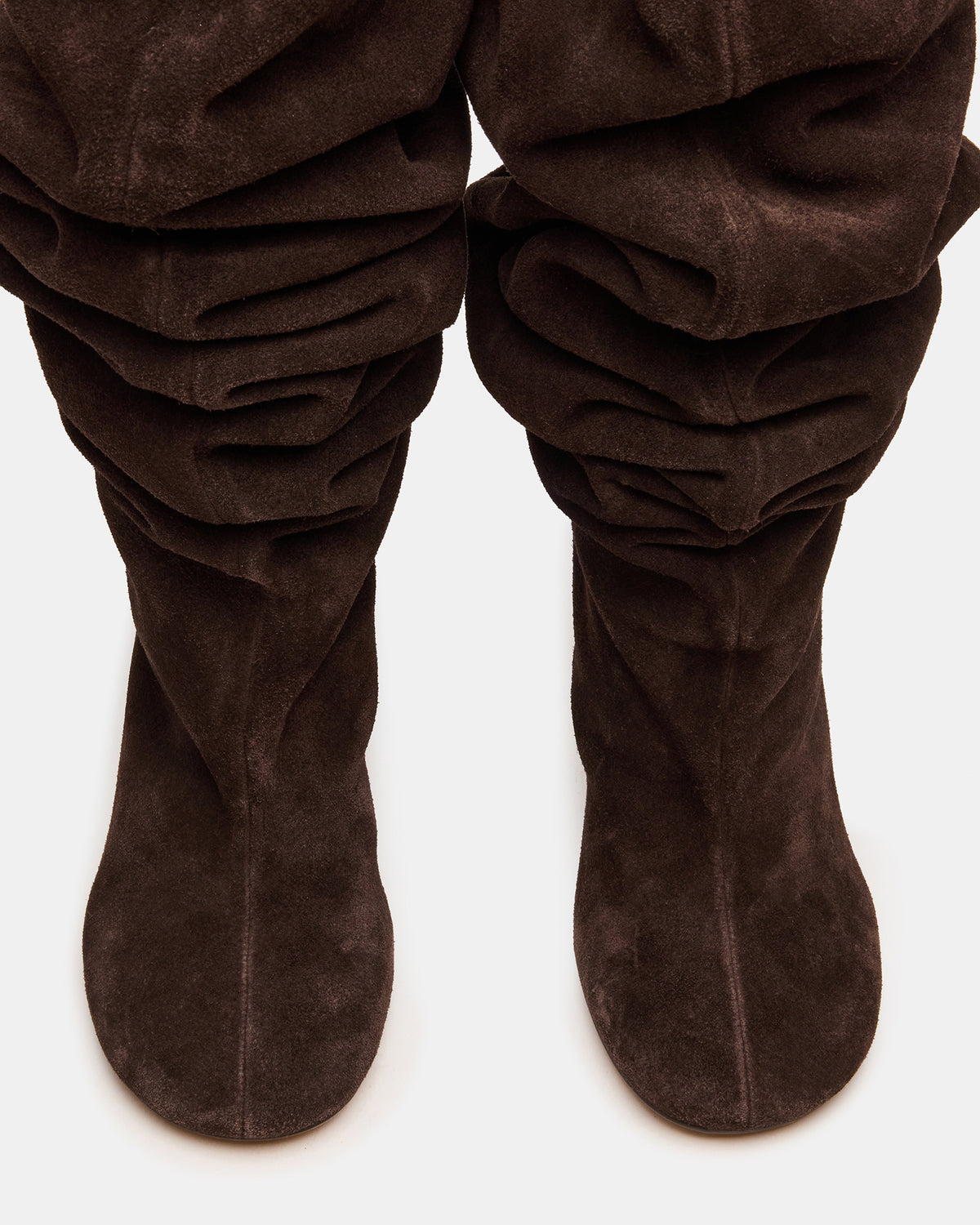 ALLISON Brown Suede Over-The-Knee Heeled Women's Boot Steve Madden BROWN SUEDE