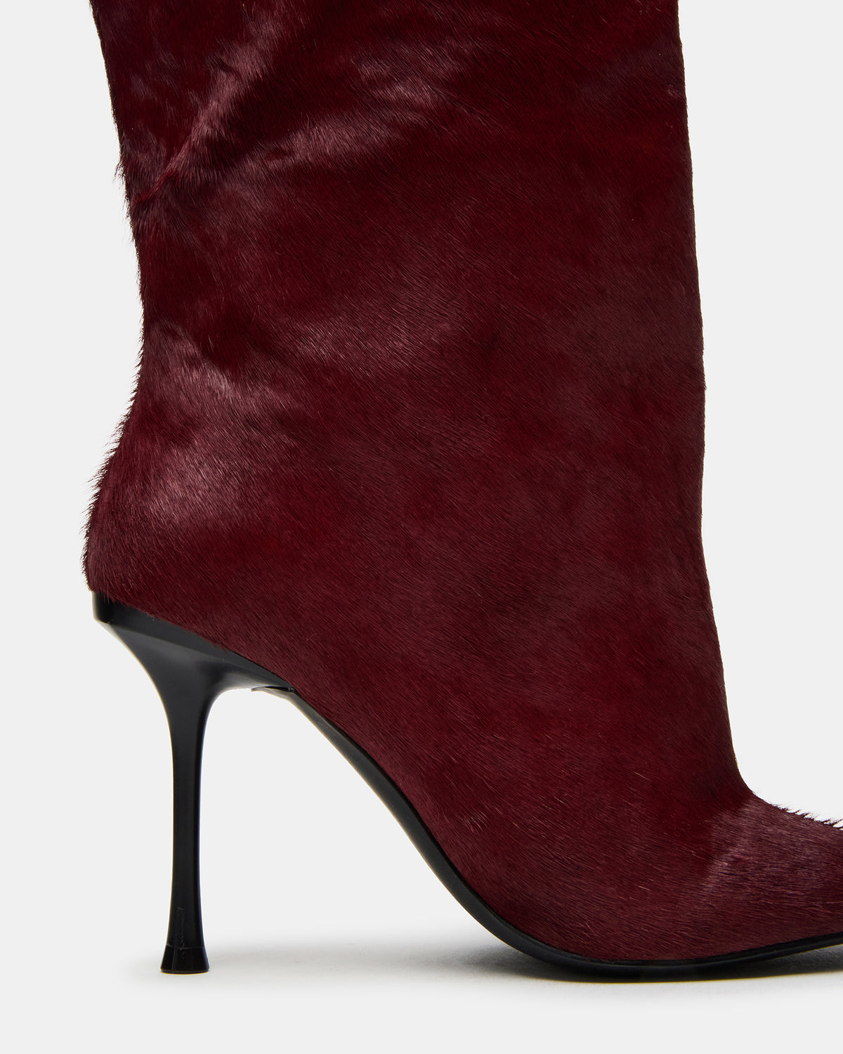 ALLURING Red Over-The-Knee Square-Toe Heeled Women's Boot Steve Madden RED