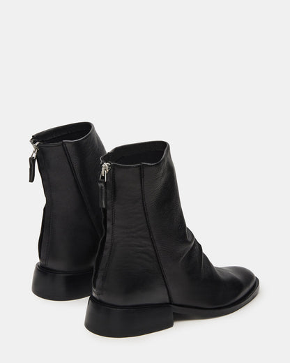 NEXIE Black Leather Women's Pointed-Toe Ankle Boot Steve Madden BLACK LEATHER