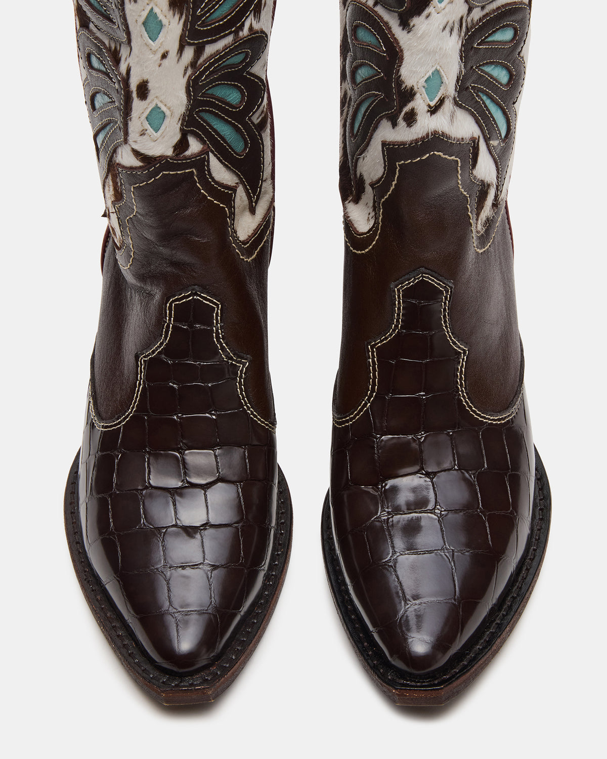 ARROYO Blue Multi Western Pointed-Toe Wome's Boot Steve Madden BLUE MULTI