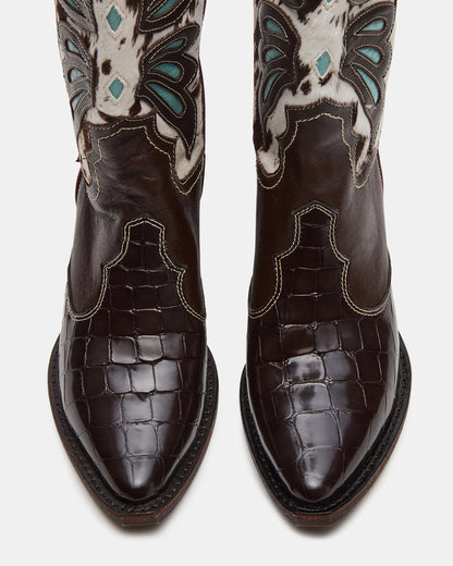 ARROYO Blue Multi Western Pointed-Toe Wome's Boot Steve Madden BLUE MULTI