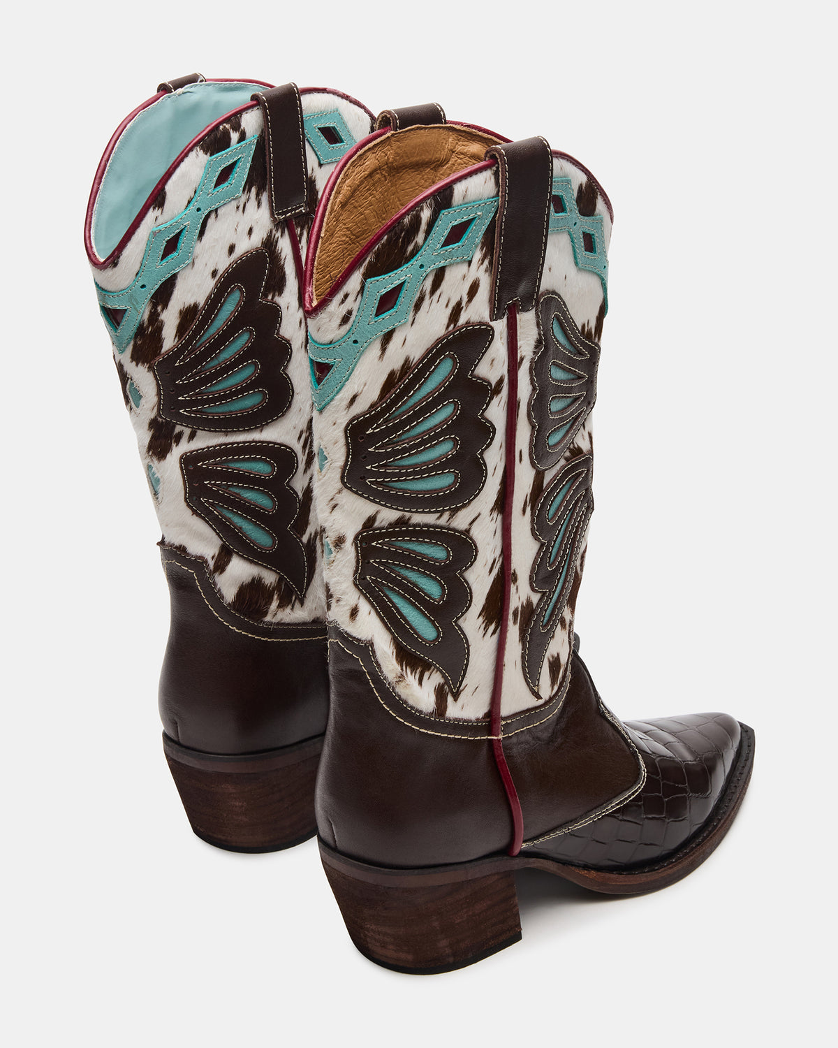ARROYO Blue Multi Western Pointed-Toe Wome's Boot Steve Madden BLUE MULTI