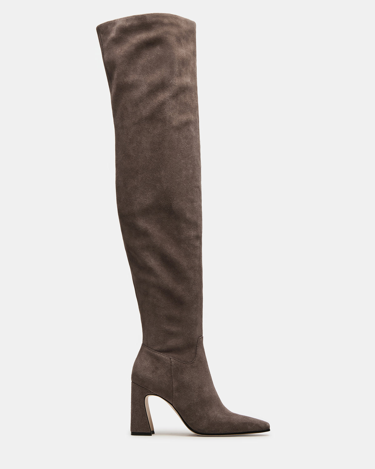 STRATUS Grey Suede Over-The-Knee Boot | Women's Boots Steve Madden GREY SUEDE