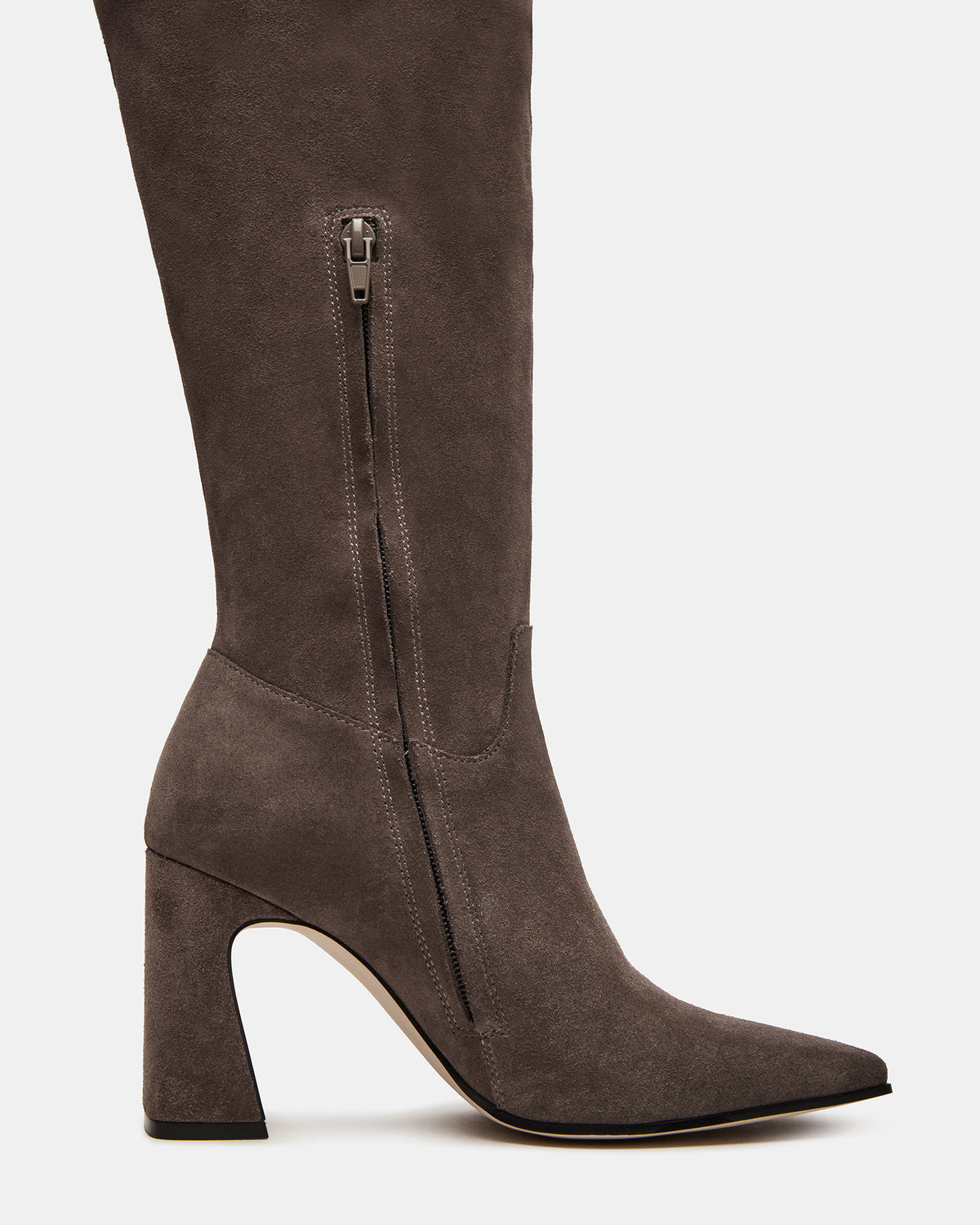 STRATUS Grey Suede Over-The-Knee Boot | Women's Boots Steve Madden GREY SUEDE
