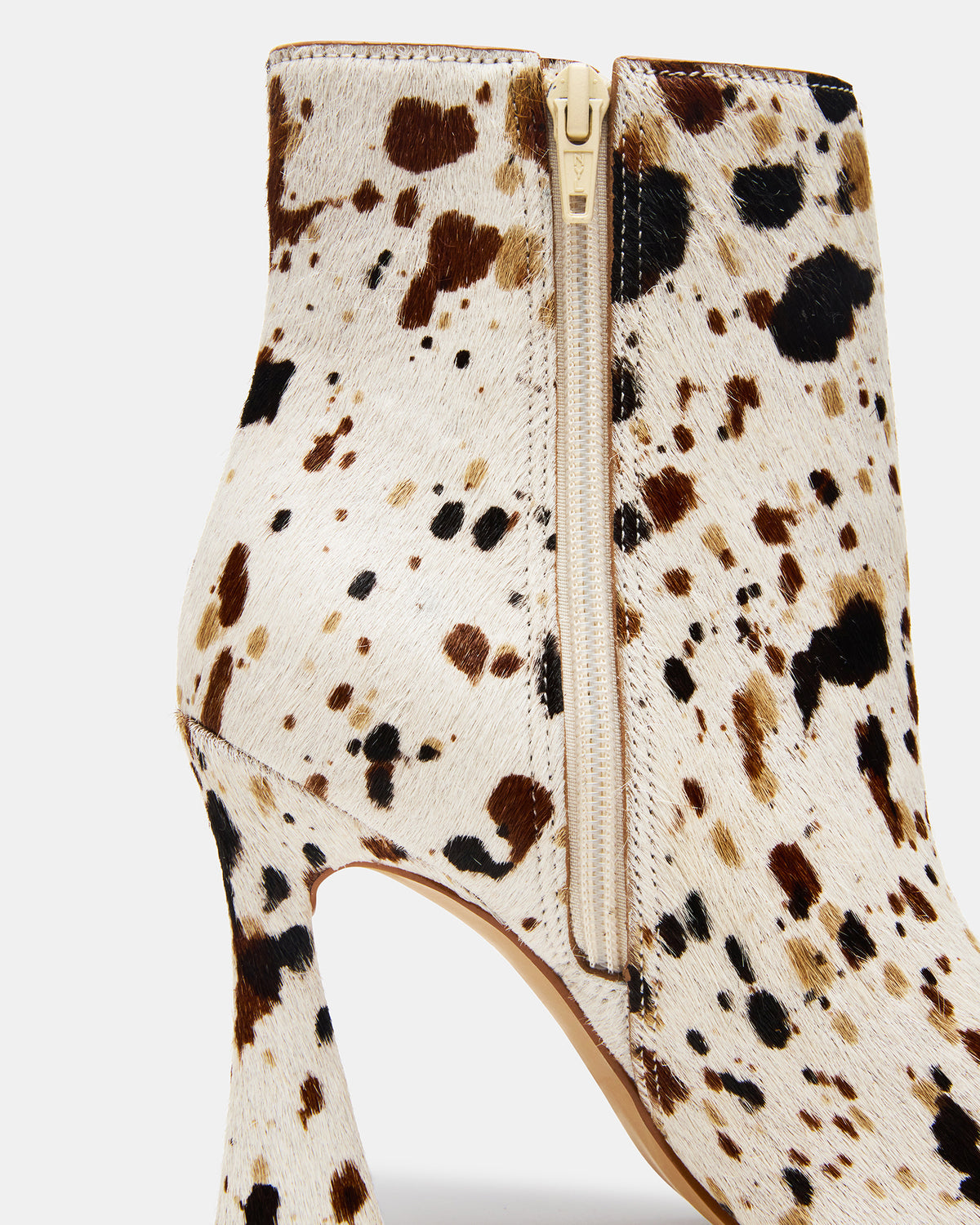 BOLERO Tan Multi Pointed-Toe Heeled Women's Ankle Boot Steve Madden TAN MULTI