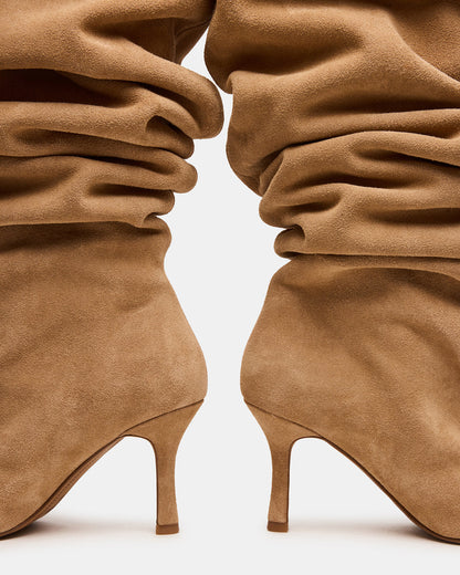 ALLISON Taupe Suede Over-The-Knee Heeled Women's Boot Steve Madden TAUPE SUEDE
