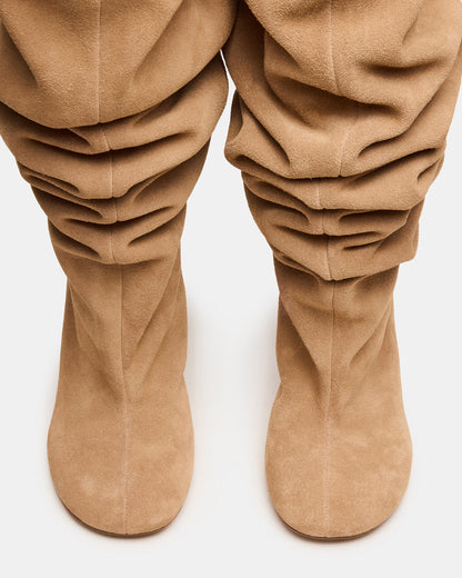 ALLISON Taupe Suede Over-The-Knee Heeled Women's Boot Steve Madden TAUPE SUEDE