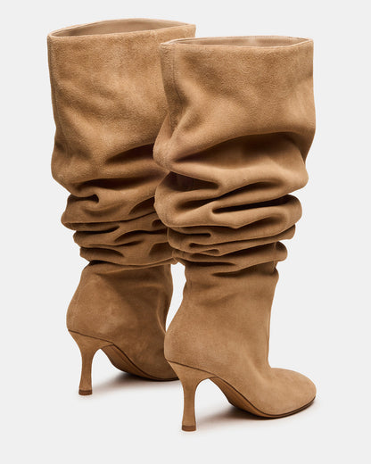 ALLISON Taupe Suede Over-The-Knee Heeled Women's Boot Steve Madden TAUPE SUEDE