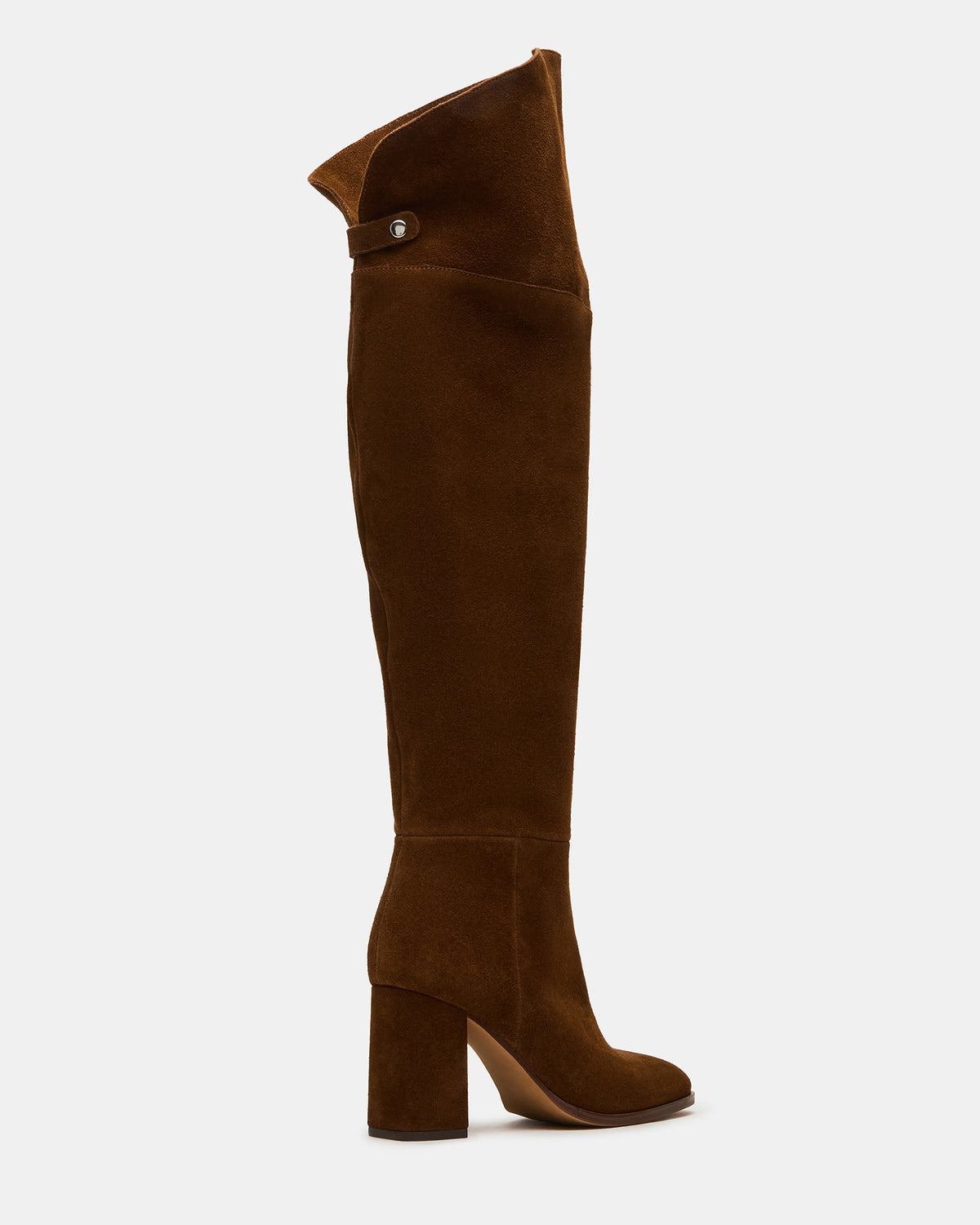 WINSLET Chestnut Suede Knee-High Block Heel Women's Boot Steve Madden CHESTNUT SUEDE