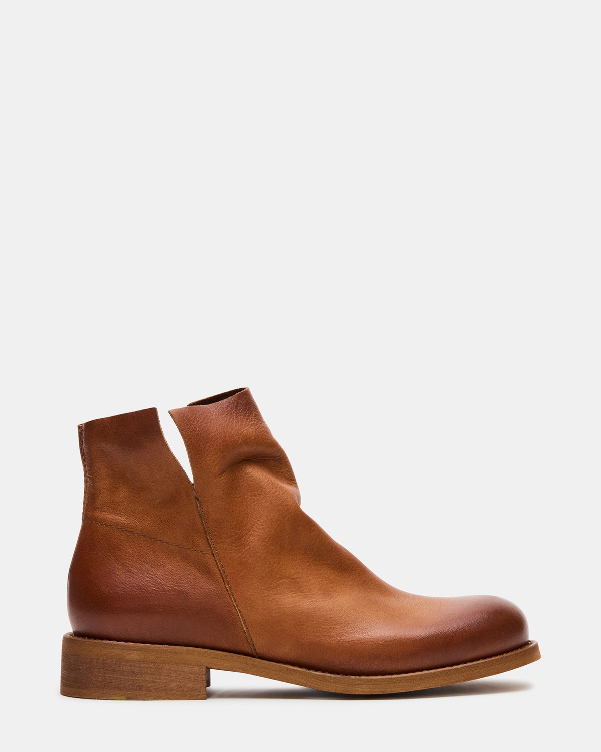 HUGHIE Tan Leather Women's Ankle Boot Steve Madden TAN LEATHER
