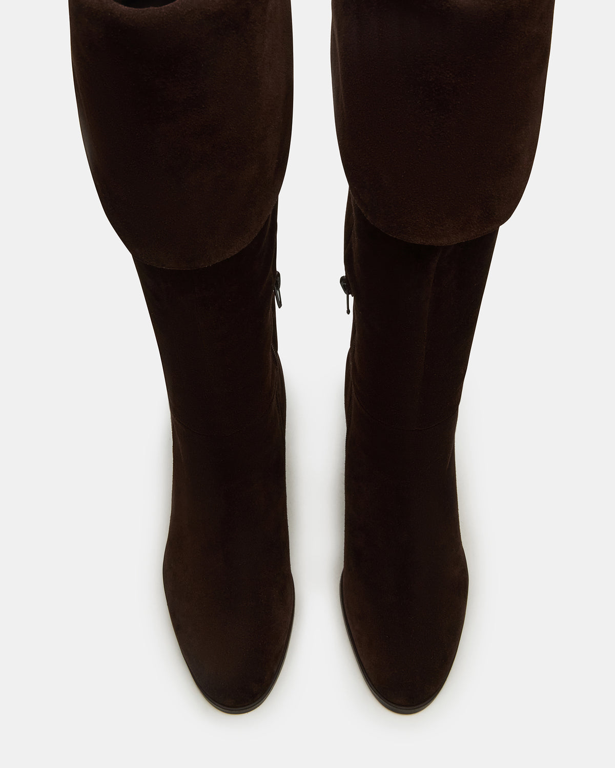 WINSLET Brown Suede Knee-High Block Heel Women's Boot Steve Madden BROWN SUEDE