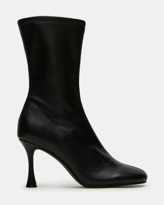LORENZA Black Heeled Women's Ankle Boot Steve Madden BLACK