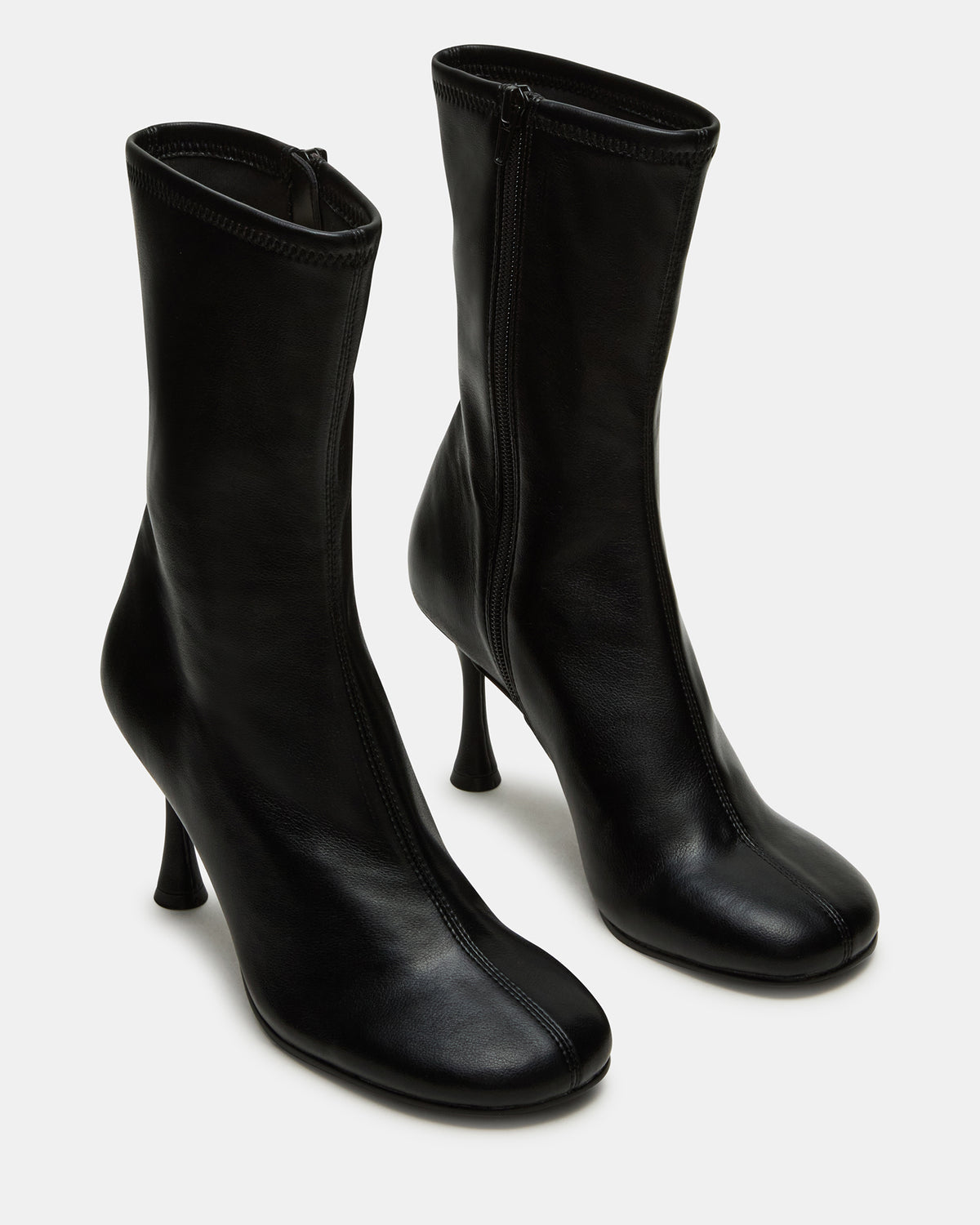 LORENZA Black Heeled Women's Ankle Boot Steve Madden BLACK