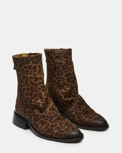 NEXIE Leopard Women's Pointed-Toe Ankle Boot