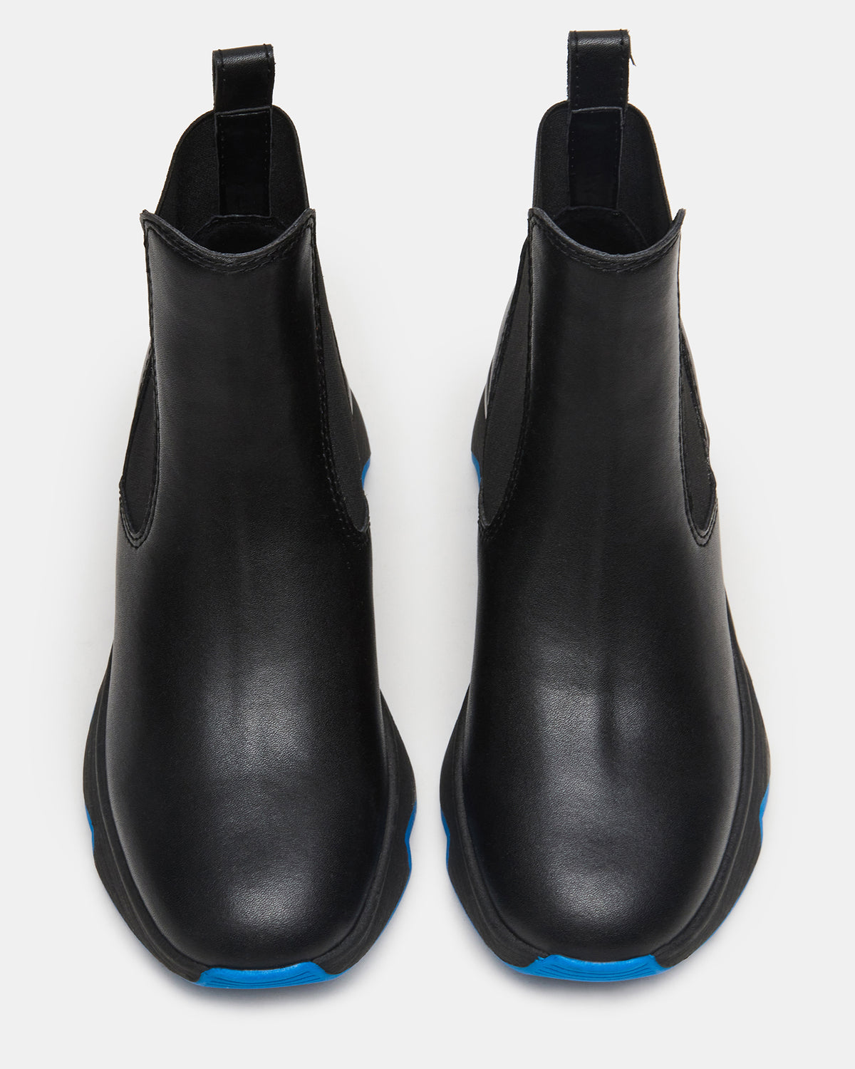 BREAKAWAY Black Leather Lug Platform Women's Ankle Boot