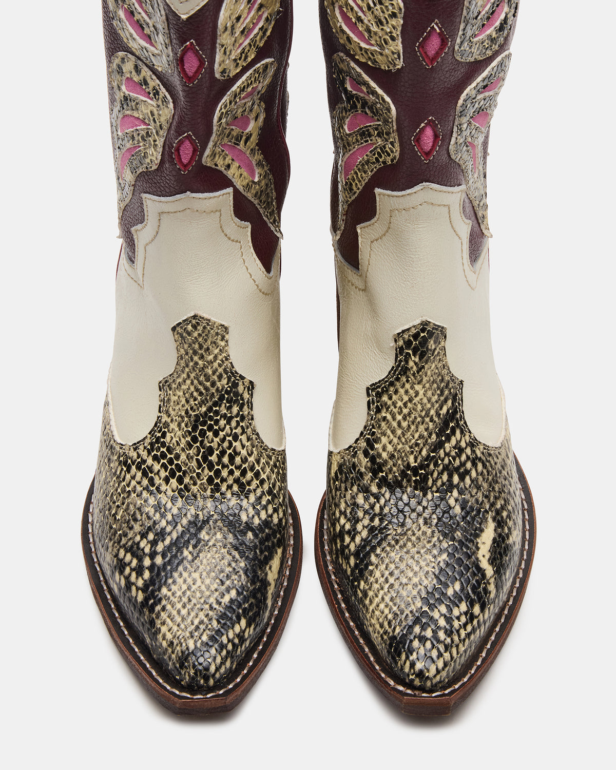 ARROYO Brown Multi Western Pointed-Toe Women's Boot Steve Madden BROWN MULTI