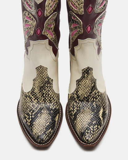 ARROYO Brown Multi Western Pointed-Toe Women's Boot Steve Madden BROWN MULTI