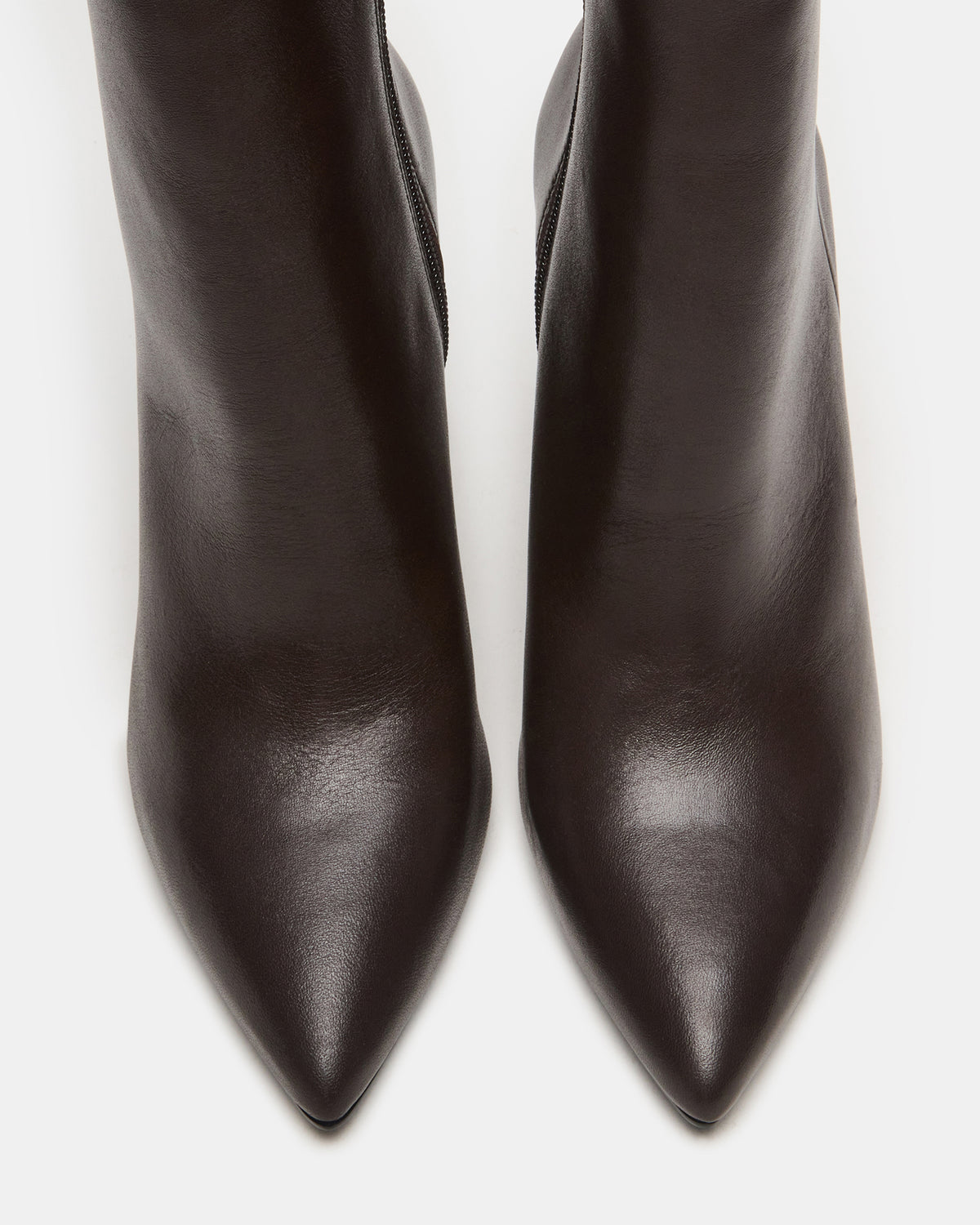 BOLERO Brown Leather Pointed-Toe Heeled Women's Ankle Boot Steve Madden BROWN LEATHER
