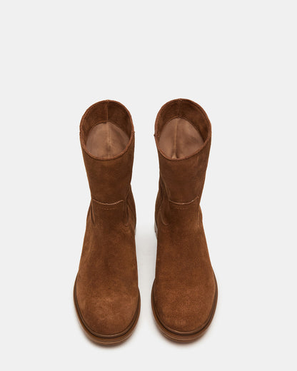 BATES Brown Suede Women's Boot Steve Madden BROWN SUEDE