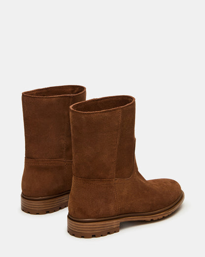 BATES Brown Suede Women's Boot Steve Madden BROWN SUEDE