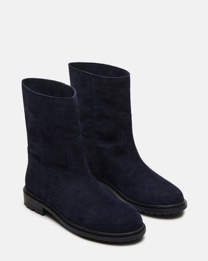BATES Navy Suede Women's Boot Steve Madden NAVY SUEDE