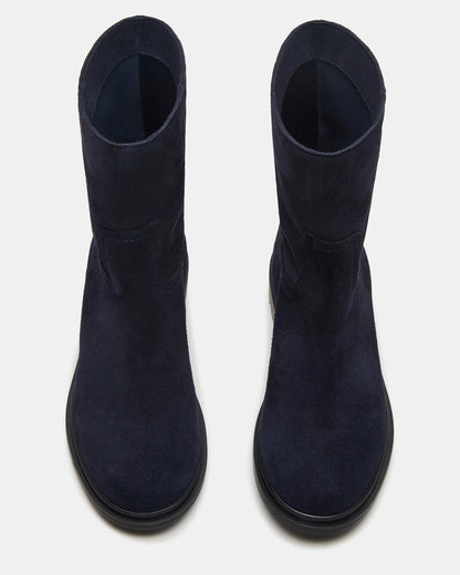 BATES Navy Suede Women's Boot Steve Madden NAVY SUEDE