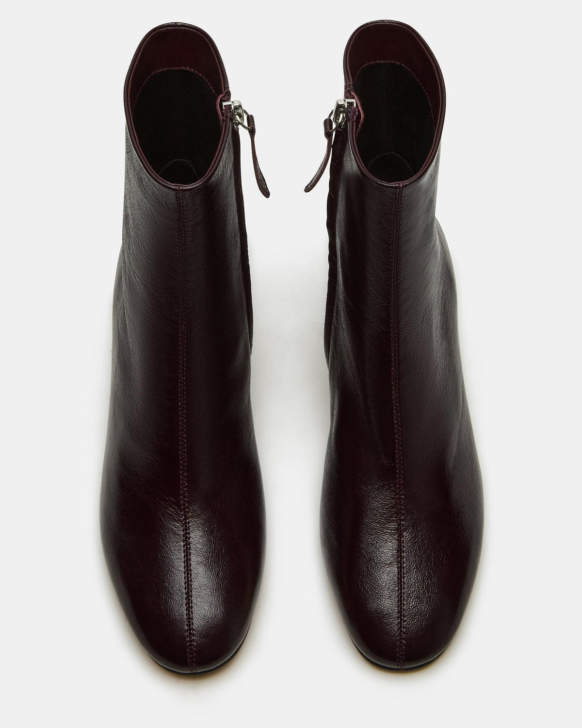 STROME Wine Patent Block Heel Women's Ankle Boot Steve Madden WINE PATENT