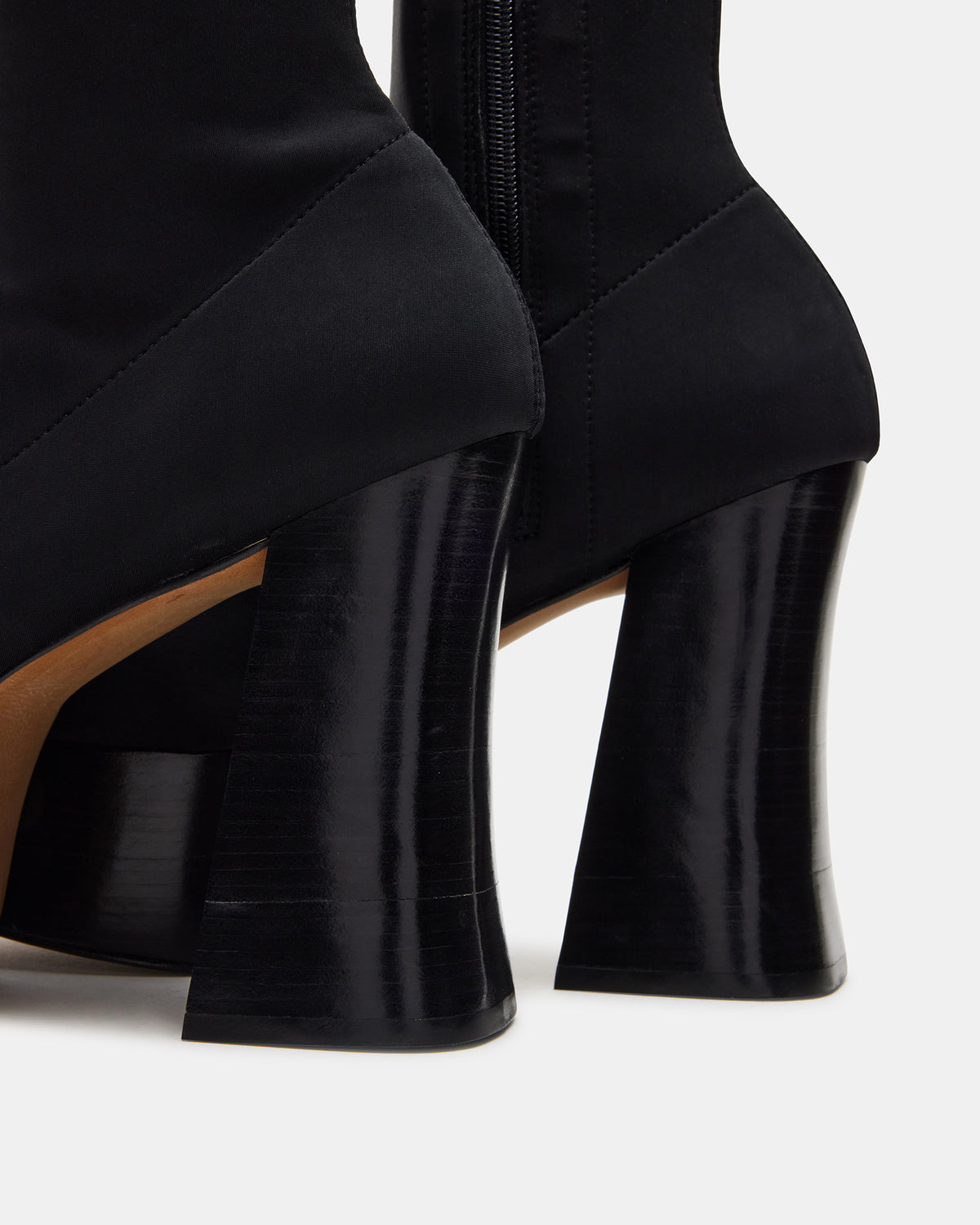 SOHO Black Super Platform Ankle Boot | Women's Booties Steve Madden BLACK