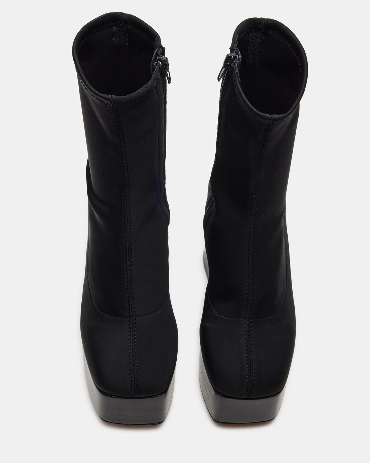 SOHO Black Super Platform Ankle Boot | Women's Booties Steve Madden BLACK