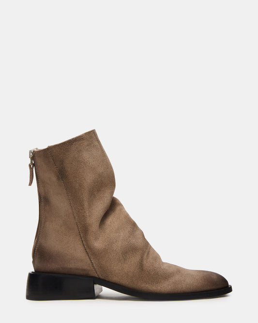 NEXIE Taupe Suede Women's Pointed-Toe Ankle Boot Steve Madden TAUPE SUEDE