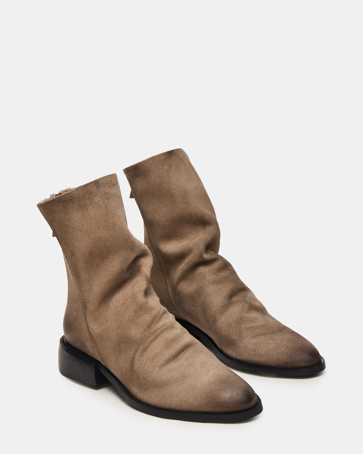 NEXIE Taupe Suede Women's Pointed-Toe Ankle Boot Steve Madden TAUPE SUEDE