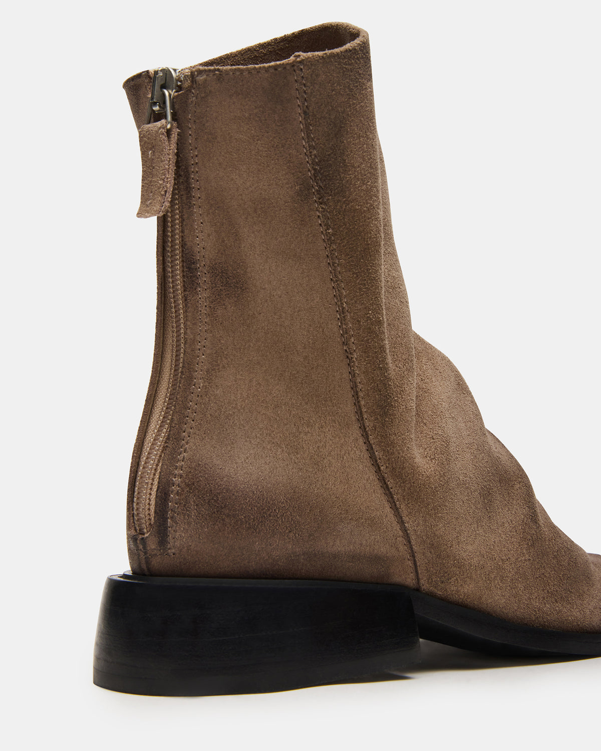 NEXIE Taupe Suede Women's Pointed-Toe Ankle Boot Steve Madden TAUPE SUEDE