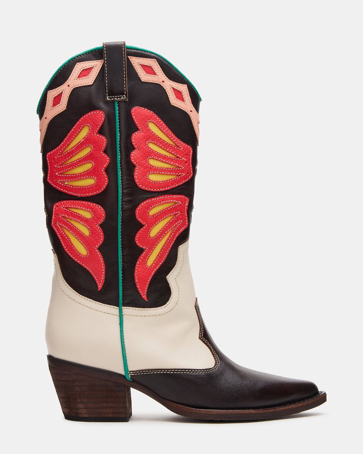ARROYO Coral Multi Western Pointed-Toe Women's Boot Steve Madden CORAL MULTI