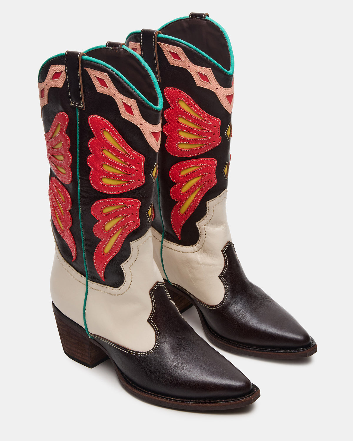 ARROYO Coral Multi Western Pointed-Toe Women's Boot Steve Madden CORAL MULTI