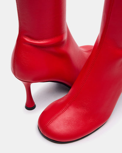 LORENZA Red Heeled Women's Ankle Boot Steve Madden RED