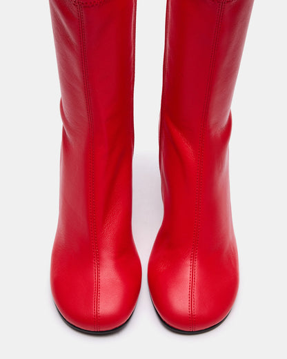 LORENZA Red Heeled Women's Ankle Boot Steve Madden RED