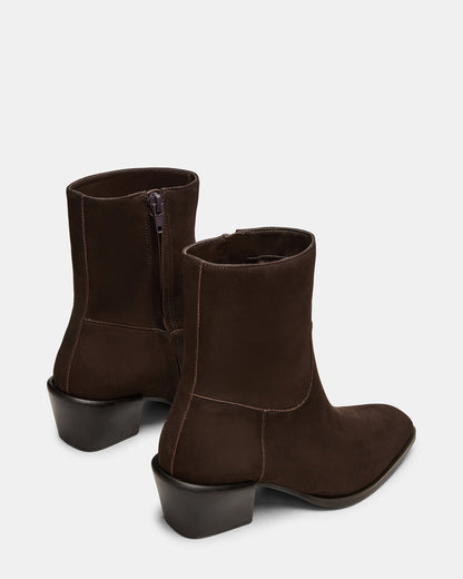 DANEY Brown Suede Square-Toe Women's Ankle Boot Steve Madden BROWN SUEDE