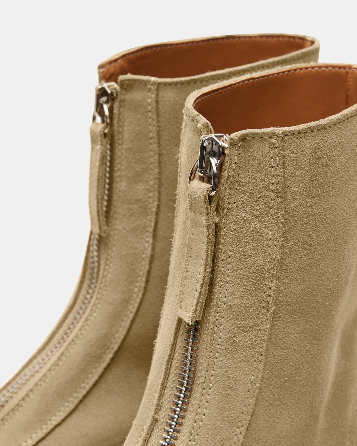 JONES Tan Suede Zipper Lug Women's Ankle Boot Steve Madden TAN SUEDE