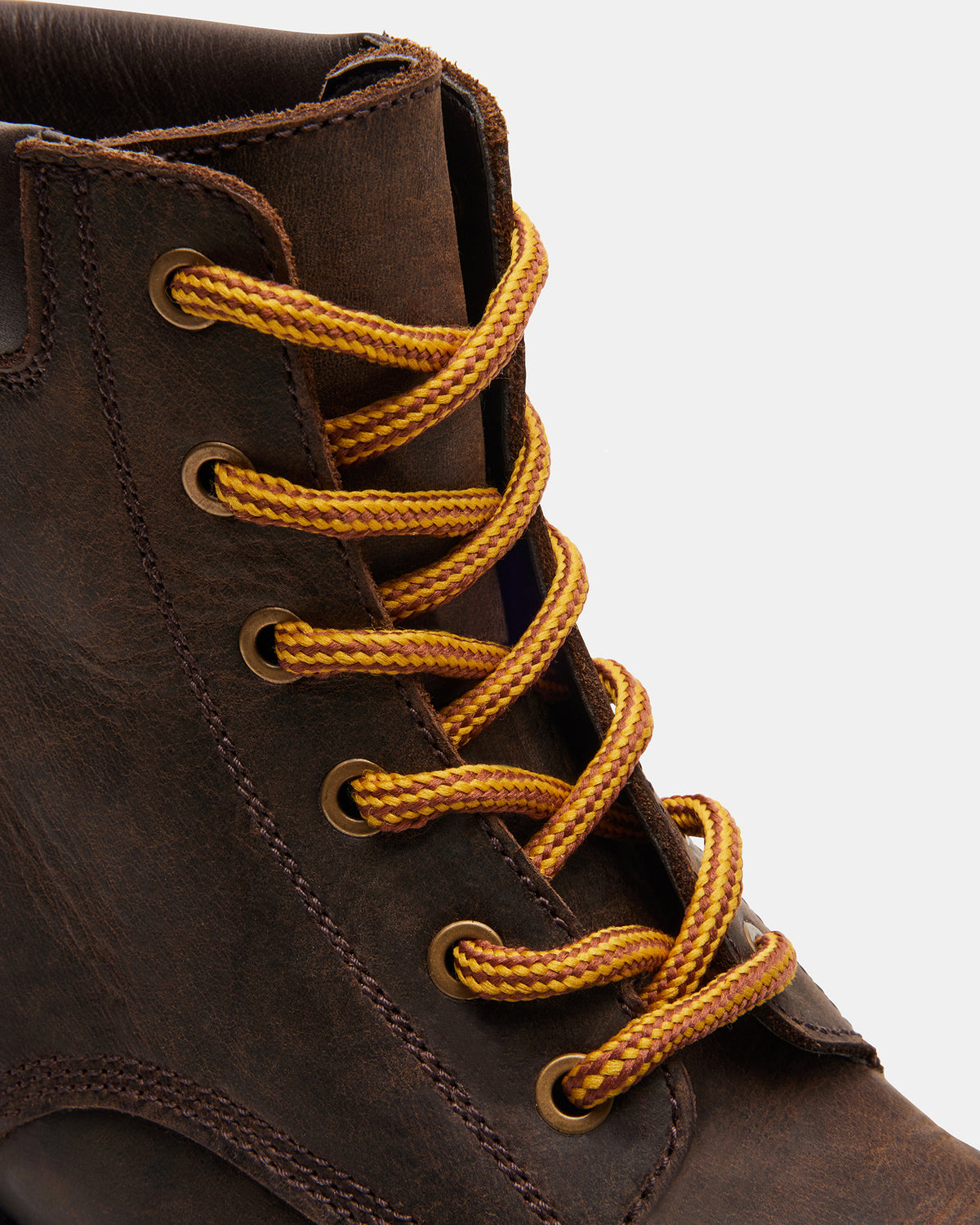 WYLDER Brown Leather Ankle Boot | Women's Booties Steve Madden BROWN LEATHER