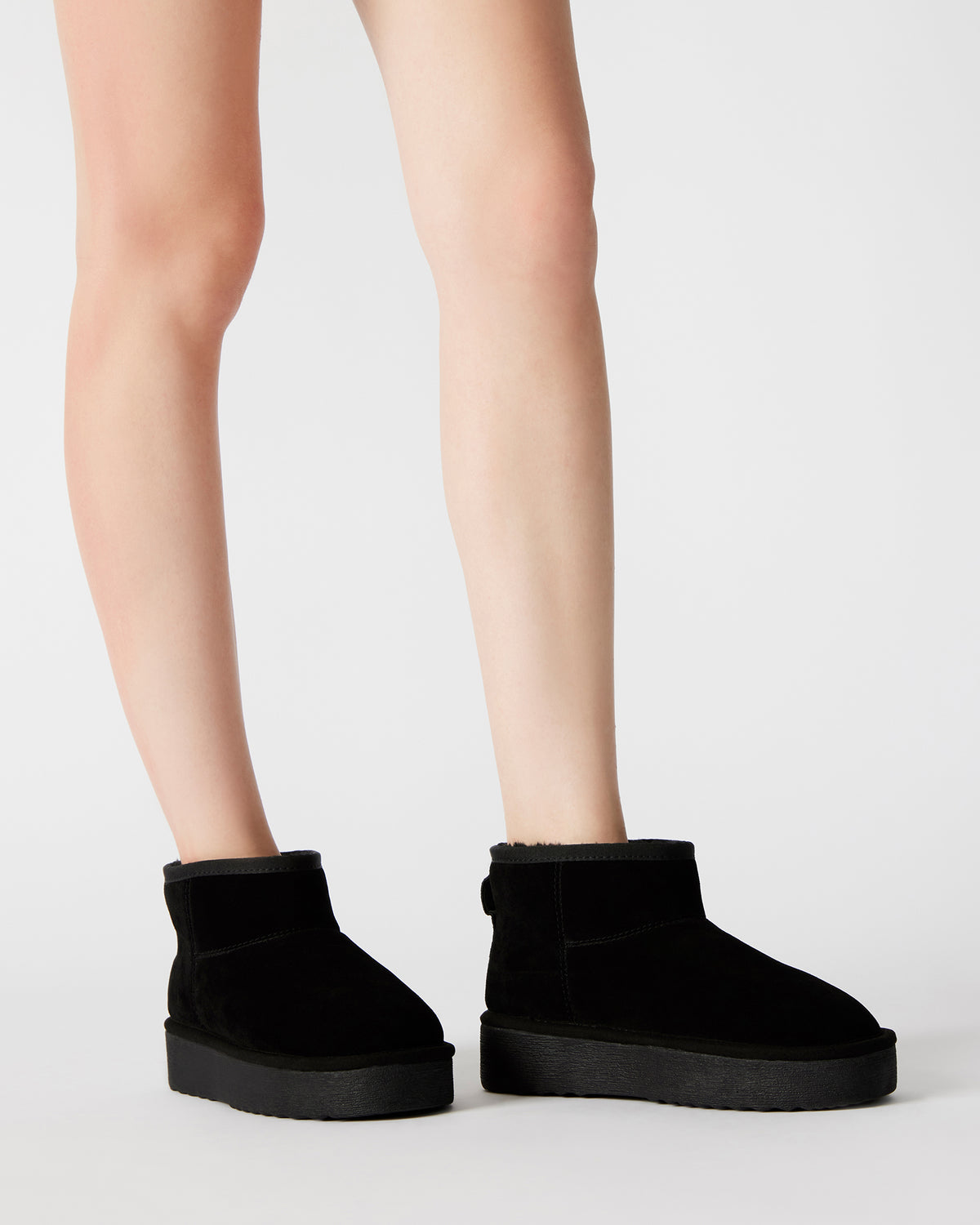 COMFY Black Suede Women's Ankle Boot Steve Madden BLACK SUEDE