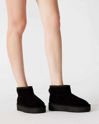 COMFY Black Suede Women's Ankle Boot Steve Madden BLACK SUEDE