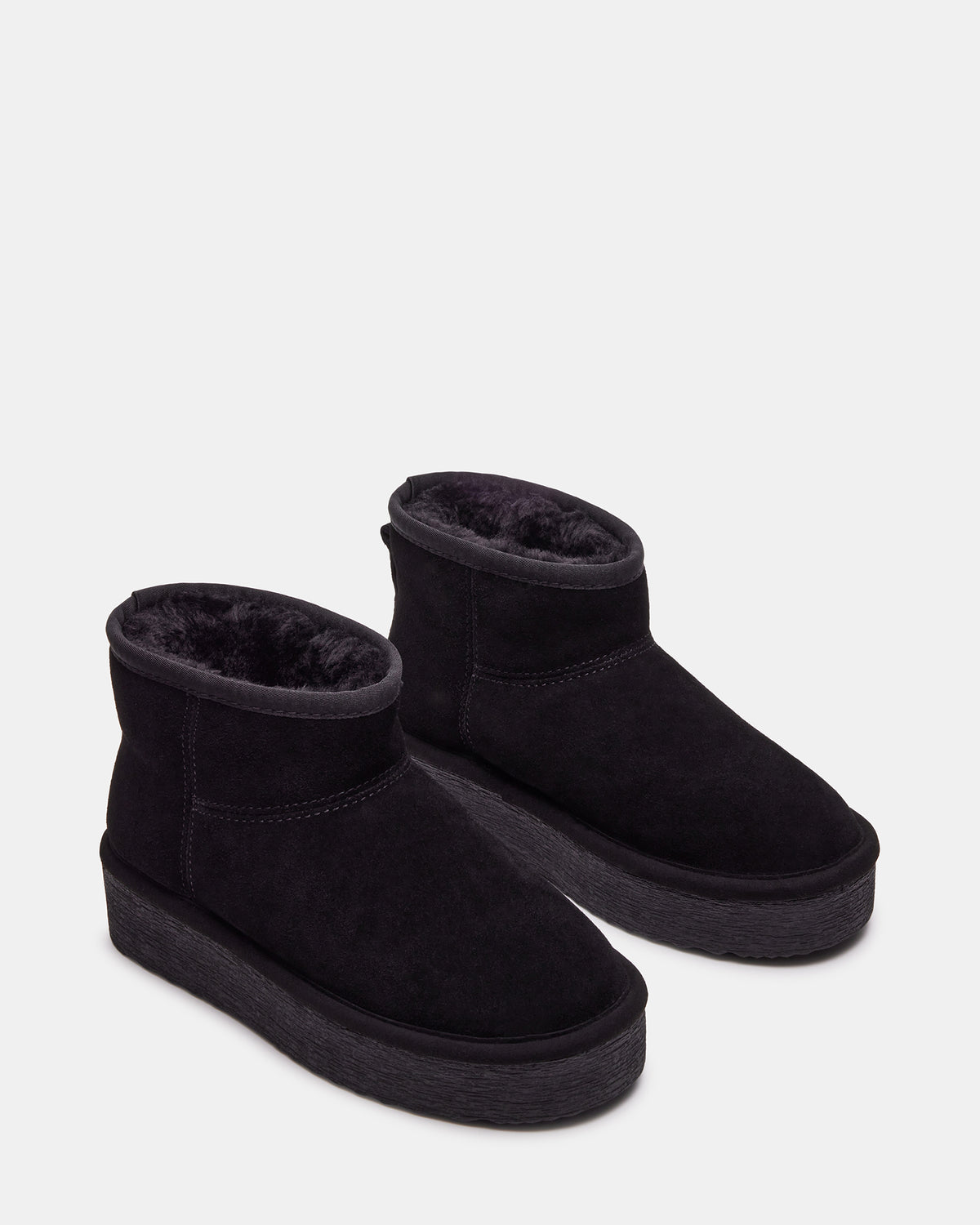 COMFY Black Suede Women's Ankle Boot Steve Madden BLACK SUEDE