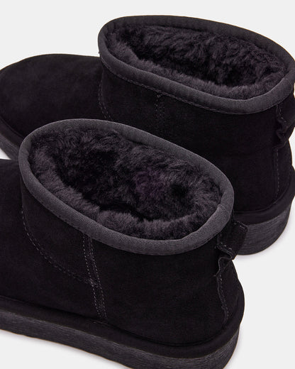 COMFY Black Suede Women's Ankle Boot Steve Madden BLACK SUEDE