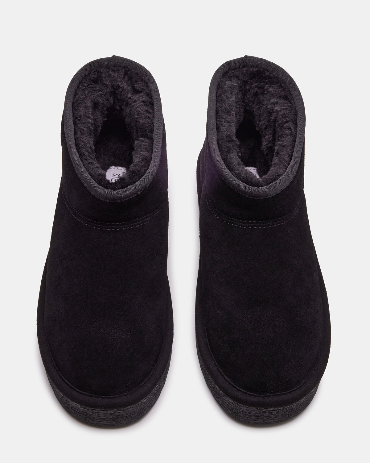 COMFY Black Suede Women's Ankle Boot Steve Madden BLACK SUEDE