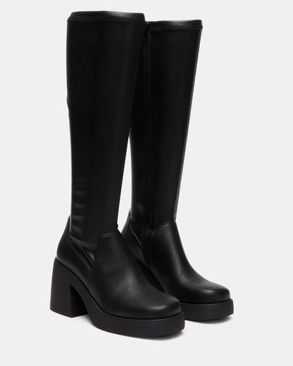 BERKLEIGH Black Wide Calf Women's Knee High Boot Steve Madden BLACK