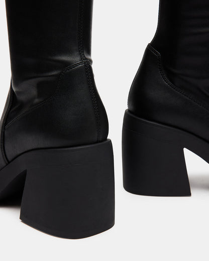 BERKLEIGH Black Wide Calf Women's Knee High Boot Steve Madden BLACK