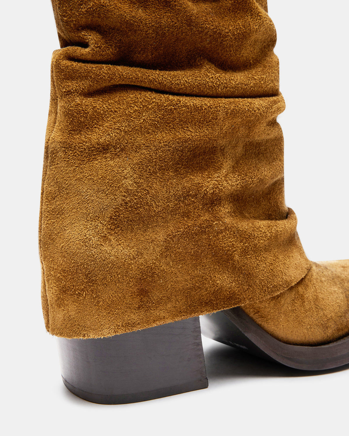 PIA Chestnut Suede Cuffed Boot | Women's Booties Steve Madden CHESTNUT SUEDE