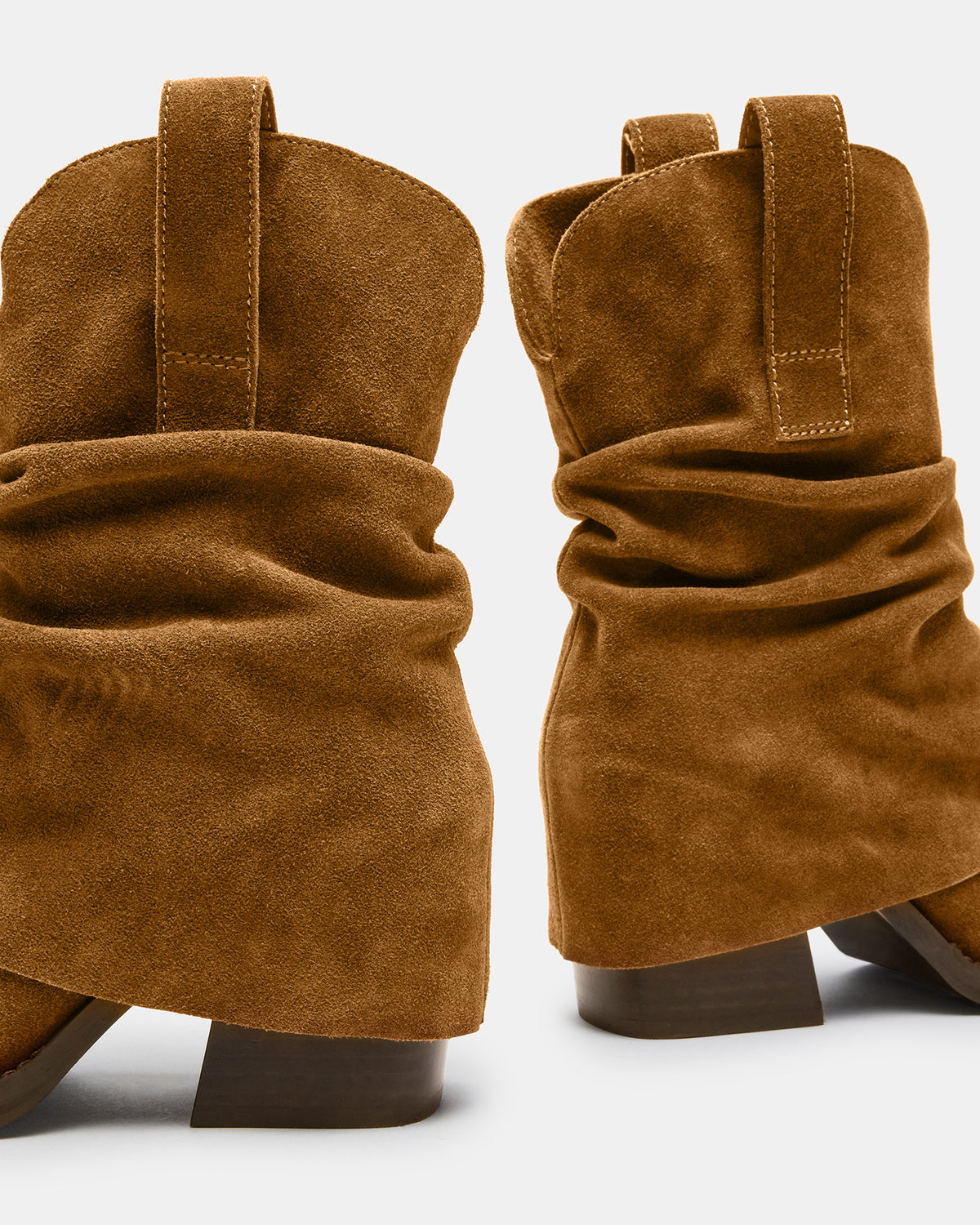 PIA Chestnut Suede Cuffed Boot | Women's Booties Steve Madden CHESTNUT SUEDE