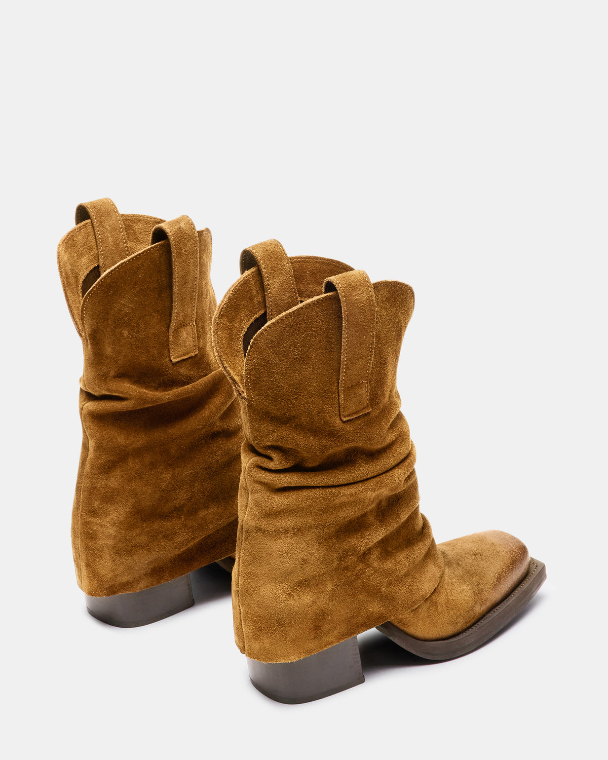 PIA Chestnut Suede Cuffed Boot | Women's Booties Steve Madden CHESTNUT SUEDE